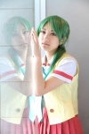 cosplay green_hair higurashi_no_naku_koro_ni remon sonozaki_mion rating:Safe score:0 user:darkgray