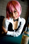 blouse choker cleavage cosplay croptop pachi-slot_sengen_rio_de_carnival pink_hair rio_rollins_tachibana tachibana_minami vest rating:Safe score:1 user:nil!