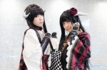 beni_(ii) cosplay gauntlets hakama_skirt haori horns inu_boku_secret_service kanzashi kimono obi pleated_skirt runa_(iii) shirakiin_ririchiyo skirt rating:Safe score:0 user:pixymisa