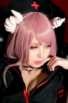 choker cleavage cosplay dress fang_(photo_set) na-san nurse nurse_cap nurse_uniform original pink_hair rating:Safe score:0 user:nil!