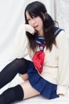blouse cardigan cosplay mizusa original pleated_skirt sailor_uniform scarf school_uniform skirt thighhighs twintails zettai_ryouiki rating:Safe score:2 user:pixymisa