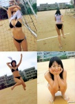 beach bikini blouse cleavage in_bedroom isoyama_sayaka see-through shirt_lift side-tie_bikini swimsuit rating:Safe score:0 user:nil!