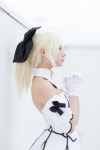 bianco blonde_hair cosplay dress fate/grand_order hairbow saber saber_lily usakichi rating:Safe score:1 user:nil!