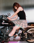 boots metamorpho miniskirt motorcycle plaid pleated_skirt skirt sonim tank_top rating:Safe score:0 user:nil!