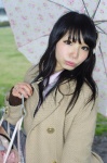 blouse coat hairbow himemiya_mahore rain shopping_bag sweater umbrella rating:Safe score:0 user:pixymisa