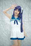 blue_hair cosplay hiradaira_chisaki hiyori nagi_no_asukara pantyhose sailor_dress school_uniform sheer_legwear side_ponytail rating:Safe score:0 user:nil!