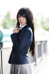 akiyama_mio blazer blouse cosplay k-on! pleated_skirt school_uniform skirt yukino_koro rating:Safe score:0 user:nil!