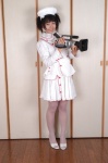 blouse camera cosplay matsunaga_ayaka nurse nurse_cap nurse_uniform original petit_cos2 pleated_skirt skirt thighhighs twintails rating:Safe score:0 user:nil!