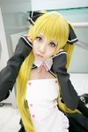 apron blonde_hair cosplay dream_c_club hizuki_yuuki maid maid_uniform mian_(dream_c_club) twintails rating:Safe score:1 user:Kryzz