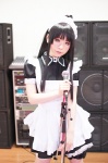 akiyama_mio apron cosplay dress garter hairband k-on! maid maid_uniform meirin_touka microphone rating:Safe score:0 user:nil!