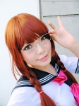 arisugawa_shii cosplay glasses namada sailor_uniform school_uniform the_art_of_yamashita_shunya twin_braids rating:Safe score:2 user:nil!