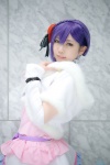 braid cosplay detached_sleeves hana_(ii) jacket love_live!_school_idol_project miniskirt purple_hair skirt tojo_nozomi turtleneck twintails rating:Safe score:1 user:nil!