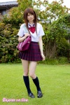 blouse bookbag hayama_syona kneesocks pleated_skirt school_uniform skirt rating:Safe score:1 user:nil!