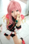 cosplay pantyhose pink_hair revolutionary_girl_utena saya socks sword tenjou_utena uniform rating:Safe score:0 user:nil!