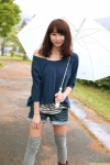 aoshima_akina denim dgc_0970 rain shorts sweater tank_top thighhighs umbrella rating:Safe score:0 user:nil!