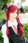 blouse cosplay devil_wings head_wings koakuma red_hair renge tie touhou vest wings rating:Safe score:6 user:pixymisa