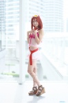 bikini_top choker cosplay love_live!_school_idol_project miniskirt nishikino_maki red_hair ririka skirt sunglasses swimsuit rating:Safe score:1 user:nil!