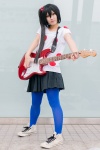blouse blue_legwear cosplay guitar hair_tie k-on! nakano_azusa nyai pantyhose pleated_skirt side_ponytail skirt rating:Safe score:0 user:pixymisa