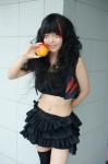 apple cosplay croptop maharu midriff miniskirt original ruffles skirt thighhighs zettai_ryouiki rating:Safe score:1 user:nil!