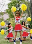 cheerleader_uniform costume loose_socks midriff pleated_skirt pom_poms ponytail sasaki_nozomi skirt socks tank_top vyj_81 rating:Safe score:0 user:nil!