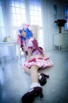 blue_hair cosplay dress hat maropapi remilia_scarlet socks touhou touhou_ningyou_fuminori_shirizu_2 wings rating:Safe score:0 user:nil!