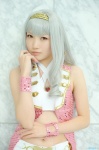 cosplay hairband halter_top idolmaster jacket shijou_takane silver_hair trousers yuuri_(shio274) rating:Safe score:0 user:nil!