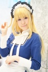 aoi_yuma apron blonde_hair cosplay crosscrossplay crossplay dress hairband maid maid_uniform maria_holic shidou_mariya twintails rating:Safe score:0 user:nil!