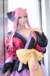 cosplay flower hairbow kimono megurine_luka mizuno pink_hair tiered_skirt vocaloid rating:Safe score:0 user:pixymisa