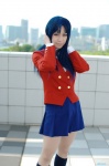blazer blouse blue_hair cosplay kawashima_ami kazuha kneesocks pantyhose pleated_skirt school_uniform skirt toradora! rating:Safe score:0 user:nil!