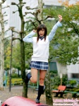 blouse costume kneesocks matsushima_hatsune pleated_skirt school_uniform skirt sweater_vest tie rating:Safe score:0 user:nil!