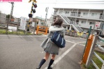 blouse cardigan coat gloves kneesocks pleated_skirt ryouka scarf school_uniform skirt rating:Safe score:1 user:nil!