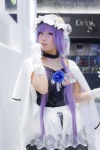 camisole cape choker cosplay gloves hat konoha patchouli_knowledge purple_hair skirt touhou rating:Safe score:2 user:nil!