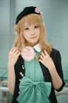 amnesia beret blonde_hair cardigan cosplay dress heroine_(amnesia) yuni_(ii) rating:Safe score:0 user:nil!