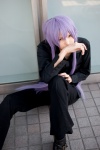 boots cosplay crossplay dress_shirt kamui_gakupo mana_bu purple_hair trousers vocaloid world_is_mine_(vocaloid) rating:Safe score:0 user:nil!