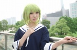blonde_hair cosplay dress gumi rinami sailor_uniform school_uniform vocaloid rating:Safe score:0 user:pixymisa