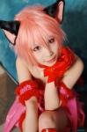 animal_ears cat_ears cosplay dress gloves momomiya_ichigo nashio pink_hair tokyo_mew_mew rating:Safe score:0 user:lolzin