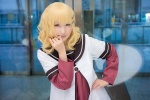 blonde_hair cosplay dress hiokichi jacket oomuro_sakurako yellow_eyes yuruyuri rating:Safe score:0 user:pixymisa
