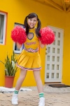 cheerleader_uniform murase_asako pleated_skirt pom_poms skirt socks tank_top twintails rating:Safe score:0 user:nil!