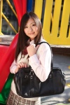 blouse bookbag dgc_0949 murakami_yuri pleated_skirt school_uniform skirt sweater_vest rating:Safe score:0 user:nil!