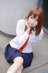 blouse cosplay kii_anzu kill_me_baby kneesocks oribe_yasuna pleated_skirt school_uniform skirt tie rating:Safe score:0 user:nil!