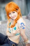 bikini_top cosplay lily_(iii) nami_(one_piece) one_piece orange_hair swimsuit trousers rating:Safe score:0 user:pixymisa
