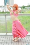 cosplay halter_top maze_bakunetsu_jikuu midriff mill_varna orange_hair skirt tachibana_remika rating:Safe score:0 user:nil!