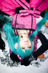 aida_yukiko aqua_hair cosplay dress gloves hatsune_miku microphone pantyhose romeo_to_cinderella_(vocaloid) twintails vocaloid rating:Safe score:0 user:DarkSSA