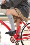 bicycle blouse cardigan costume kneesocks pleated_skirt satsuki_mei school_uniform skirt twintails rating:Safe score:0 user:nil!