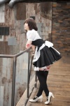 apron bandages blouse corset cosplay garter_belt gun maid maid_in_angels maid_uniform mashiro_yuki miniskirt skirt skirt_lift thighhighs zettai_ryouiki rating:Safe score:1 user:nil!