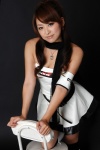 boots cleavage dress fujisaki_akane ponytail scarf thighhighs zettai_ryouiki rating:Safe score:0 user:nil!