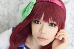 angel_beats! cosplay hairband nakamura_yuri red_hair sailor_uniform school_uniform soda_(model) rating:Safe score:0 user:pixymisa