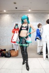 aira aqua_hair cosplay hatsune_miku pleated_skirt skirt thighhighs twintails vocaloid rating:Safe score:2 user:DarkSSA