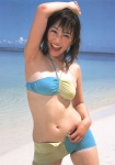 anzu_sayuri beach bikini_top evolutions ocean shorts swimsuit unzipped rating:Safe score:1 user:nil!
