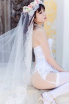garter_straps karin_(iii) necklace panties strapless thighhighs wedding_dress wedding_veil rating:Safe score:2 user:pixymisa